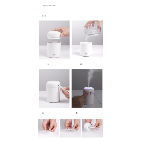 Diffusore di Aromi Portatile con Umidificatore – Per Auto e Casa